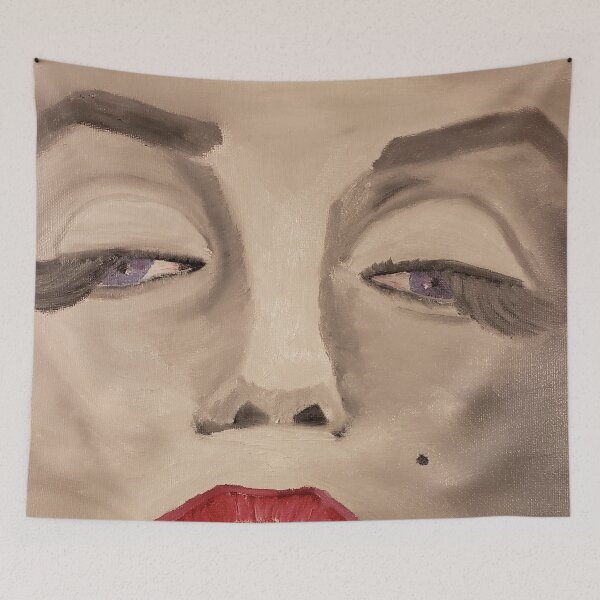 Item preview, Fancy face oil painting by Tabitha Kremesec designed and sold by Tabitha Kremesec.