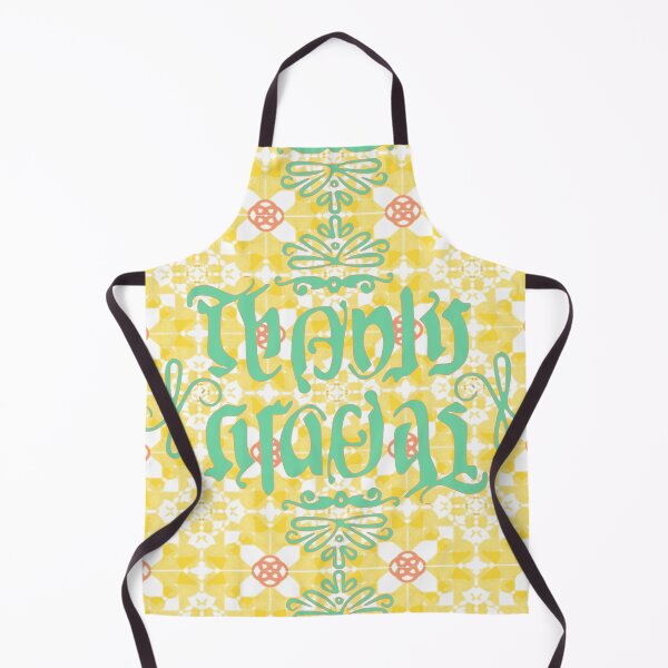 Item preview, Ambigram-Handmade-Thanks/Gracias on yellow tiles designed and sold by Eejee-SK.