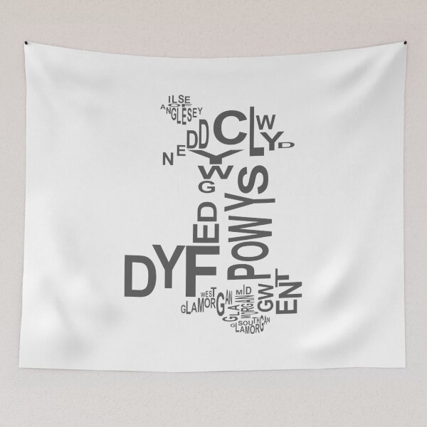 Item preview, County Map of Wales designed and sold by GeorgeLemon.