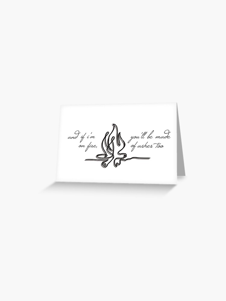 Taylor Swift Folklore: My Tear Ricochet Lyrics | Greeting Card