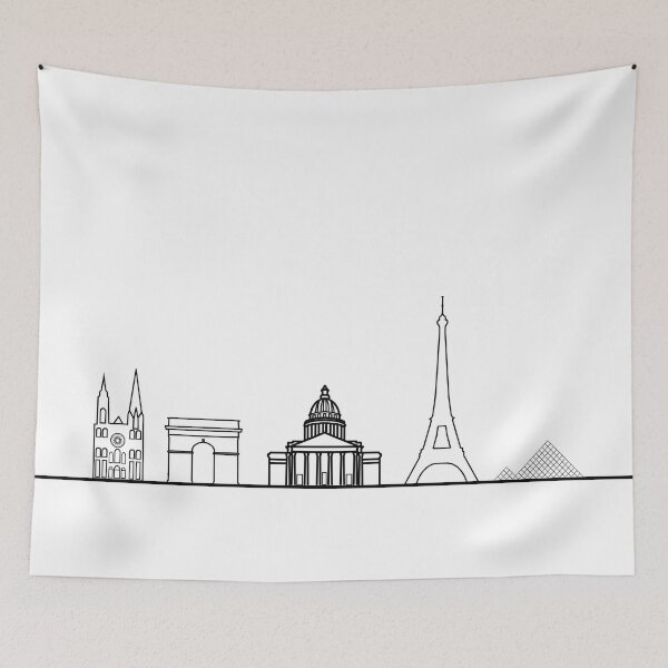 Aperçu de l'œuvre Skyline - Paris # 3 créée et vendue par ACoolDuck.