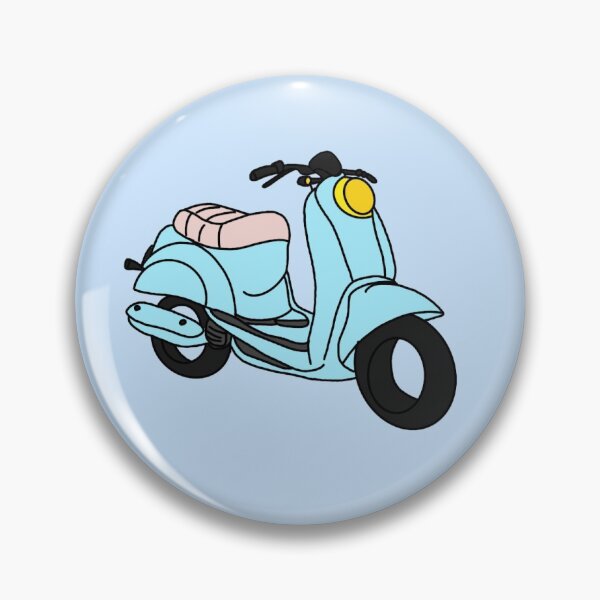 Artikelvorschau, Blaues Moped entworfen und verkauft von stickersbylaurt.