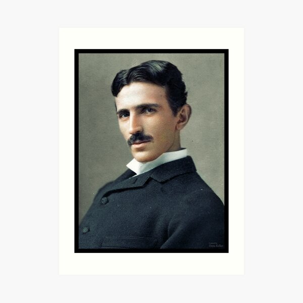 Nikola Tesla, ca. 1890 Art Print