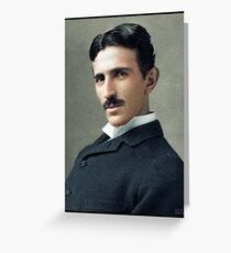 Nikola Tesla, ca. 1890 Greeting Card