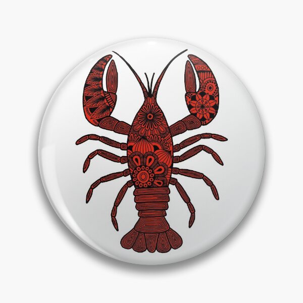 Item preview, Lobster (black and red, vertical) designed and sold by Calen  Picard-Carroll.