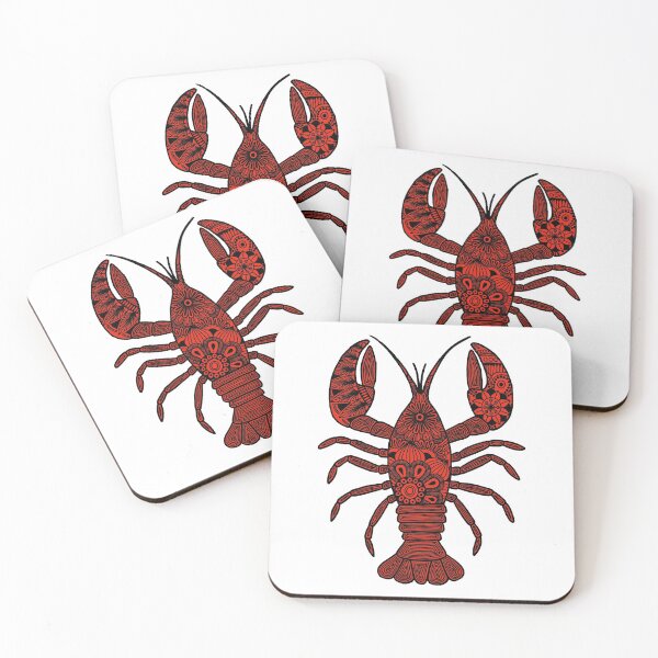 Item preview, Lobster (black and red, vertical) designed and sold by Calen  Picard-Carroll.