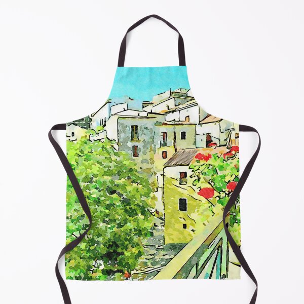 Item preview, Tortora view of historic center with red flower designed and sold by Giuseppe Cocco.