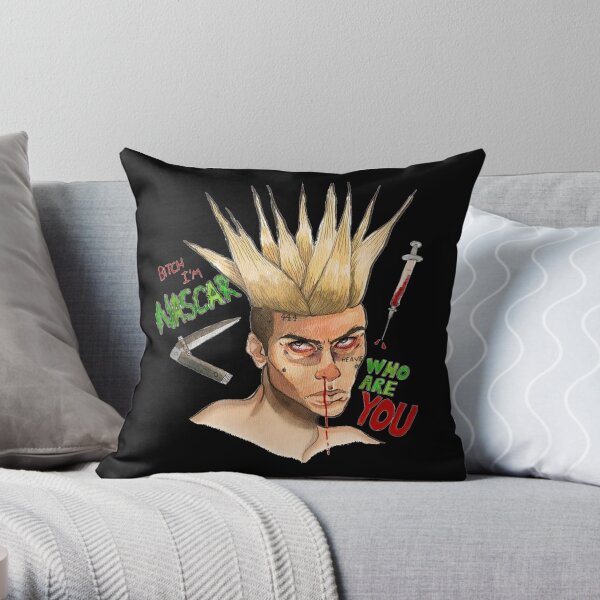 Nascar Aloe Throw Pillow By Glacialan Redbubble