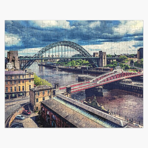 Newcastle upon Tyne city art #newcastle #england Jigsaw Puzzle