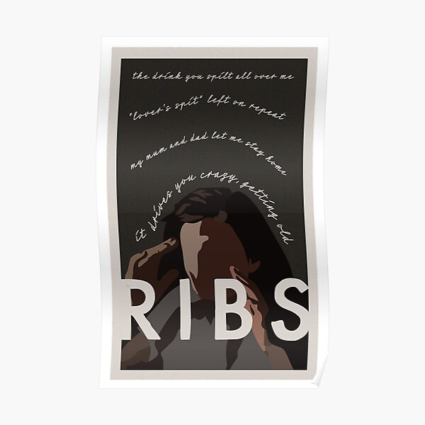 "Ribs by Lorde Poster" Poster for Sale by caromerkel Redbubble