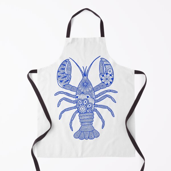 Item preview, Lobster (blue and white, vertical) designed and sold by Calen  Picard-Carroll.