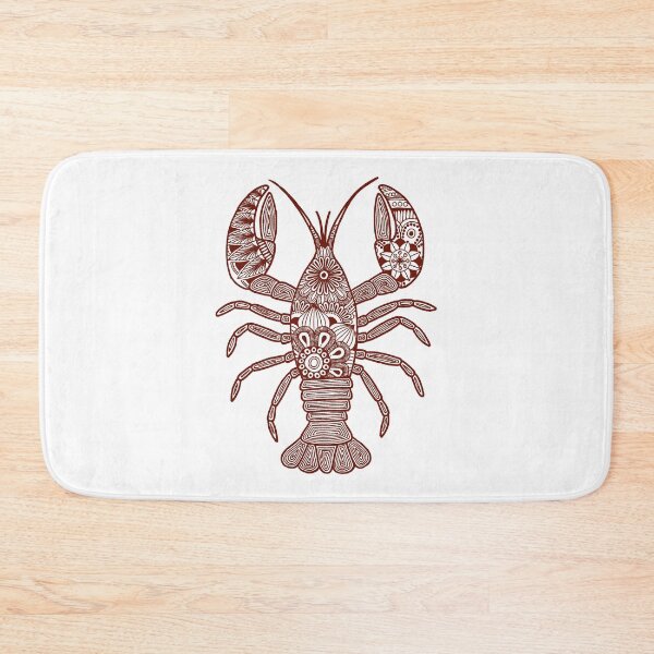 Item preview, Lobster (brown and white, vertical) designed and sold by Calen  Picard-Carroll.
