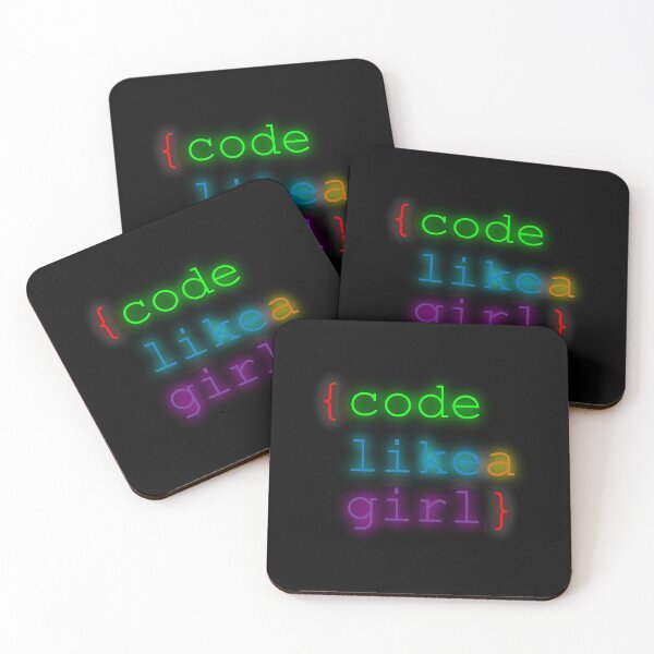 Item preview, code like a girl designed and sold by Starstacks.