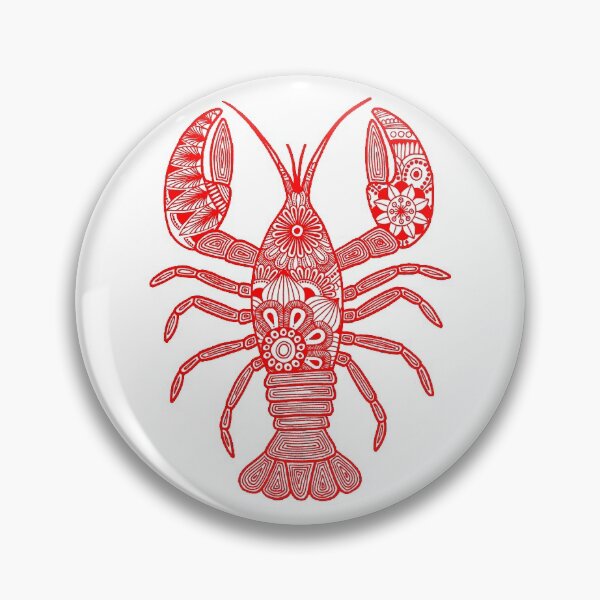 Item preview, Lobster (red and white, vertical) designed and sold by Calen  Picard-Carroll.