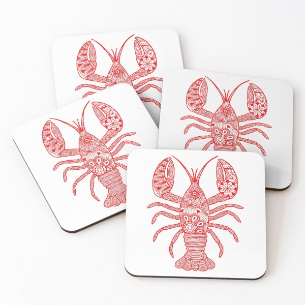 Item preview, Lobster (red and white, vertical) designed and sold by Calen  Picard-Carroll.
