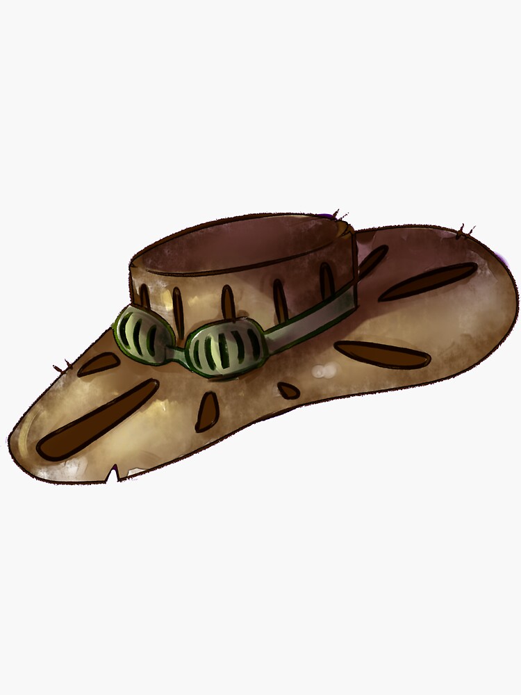 "Gyro Zeppeli Hat" Sticker for Sale by anarchiniicafe Redbubble