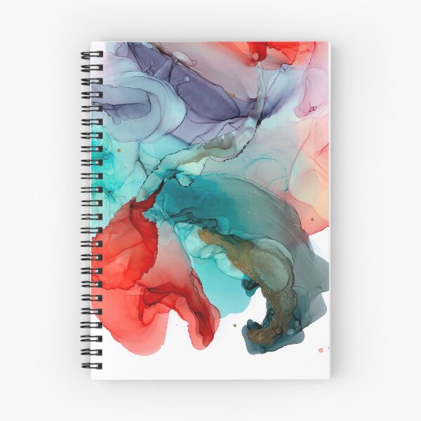 Item preview, Colorful Fluid Smoke Alcohol Ink Abstract designed and sold by puddleandink.