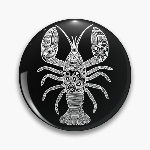Item preview, Lobster (black and white, vertical) designed and sold by Calen  Picard-Carroll.