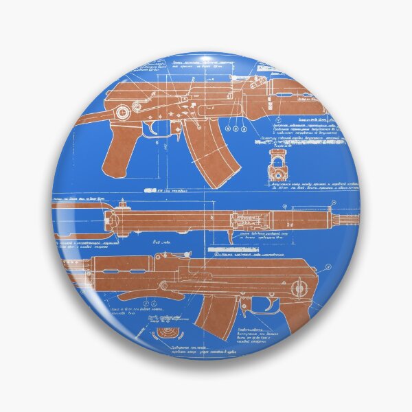 Item preview, Genuine Soviet AKS AK-47 Folding Stock Blueprint (White - Fill) | АКС Автомат Калашникова Складной designed and sold by UrsusRenegade.