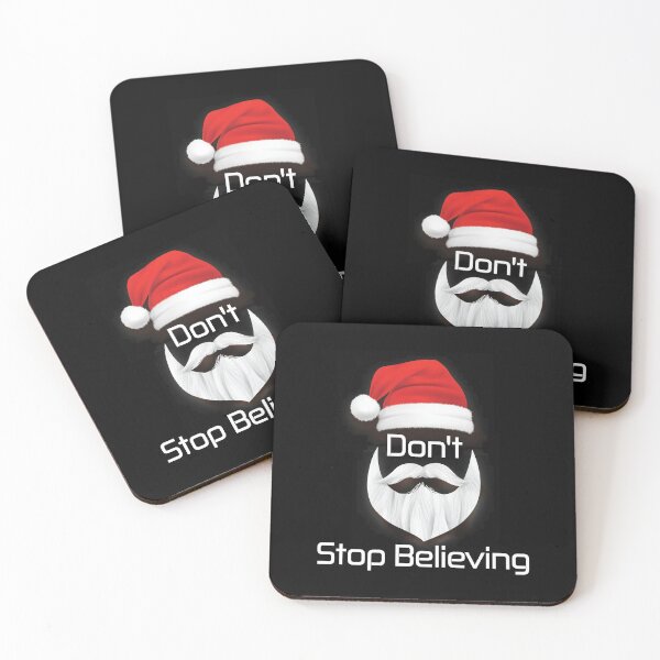 Item preview, Santa Don't Stop Believing cool illustration designed and sold by Drago Art.