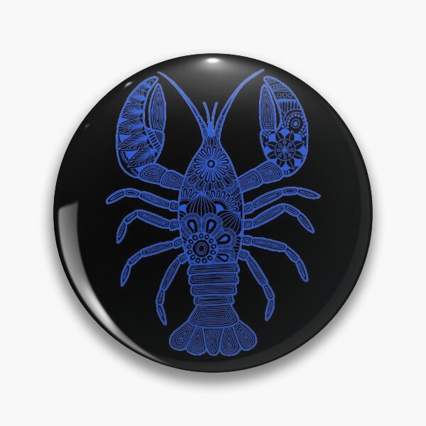 Item preview, Lobster (black and blue, vertical) designed and sold by Calen  Picard-Carroll.
