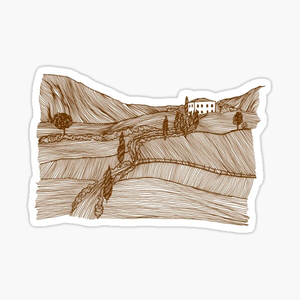 Tuscany Landscape Sticker
