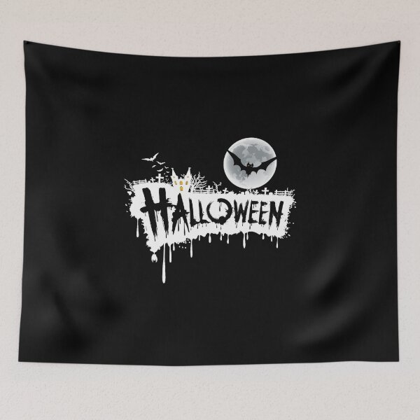 Item preview, halloween bat and scary house designed and sold by LokmaneBrahimi.