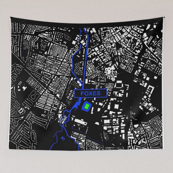 Item preview, Blue Foxes - Stadium Map Design by stadiamap designed and sold by stadiamap.