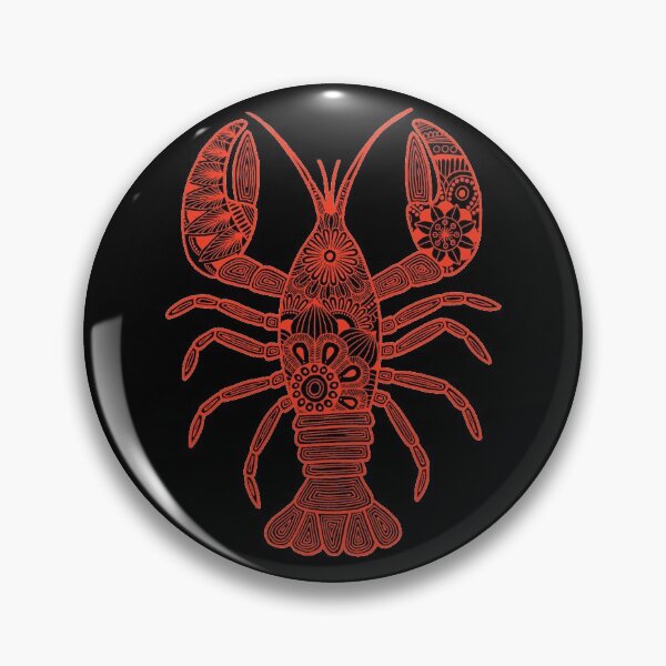 Item preview, Lobster (black and red, vertical) designed and sold by Calen  Picard-Carroll.