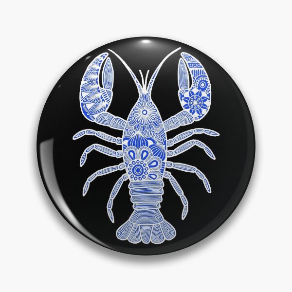Item preview, Lobster (blue and white, vertical) designed and sold by Calen  Picard-Carroll.