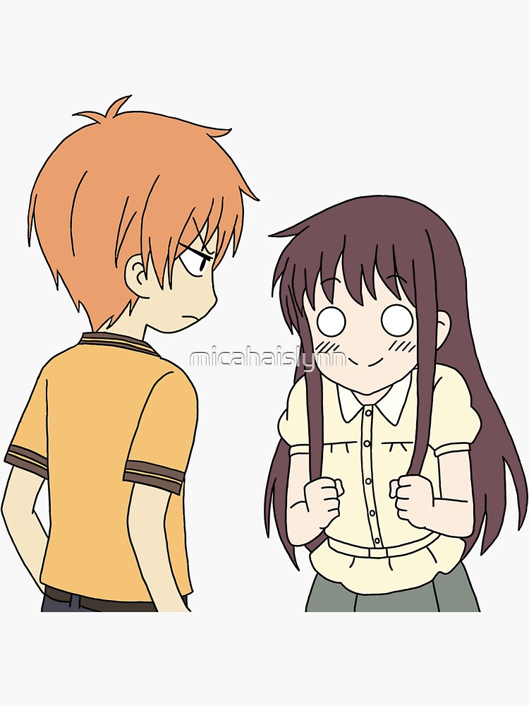 "Kyo and Tohru" Sticker for Sale by micahaislynn Redbubble