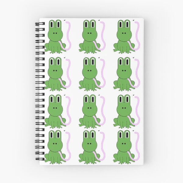 Item preview, green frogs with tongue out catching fly  designed and sold by Ella's  Doodles And Designs.