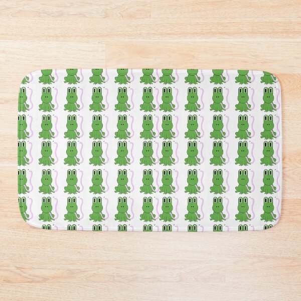 Item preview, green frogs with tongue out catching fly  designed and sold by Ella's  Doodles And Designs.