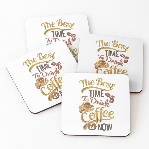 Item preview, The best time to drink coffee apparel, white back designed and sold by coffeeapparel.