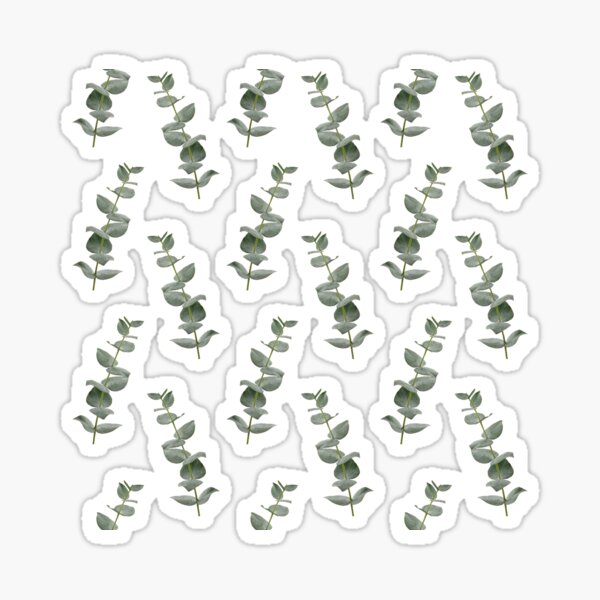 Item preview, Eucalyptus Branch Pattern - real botanic patterns - Naturally Beautiful Eucalyptus Leaves designed and sold by TurningMoss.