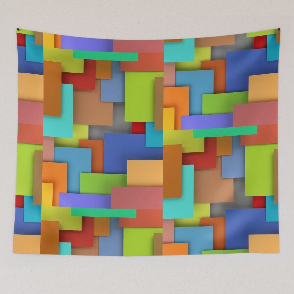 Item preview, Modern Colorful Abstract Pattern art designed and sold by Ross-Sergey.