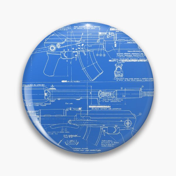 Item preview, Genuine Soviet AKS AK-47 Folding Stock Blueprint (White - Clear) | АКС Автомат Калашникова Складной designed and sold by UrsusRenegade.
