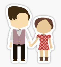 Eleventh Doctor and Clara Oswald Sticker