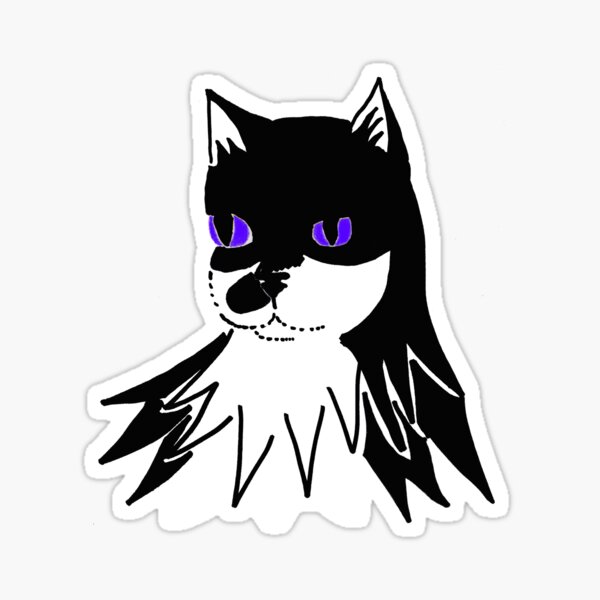 Bat Mills - purple eyes Sticker