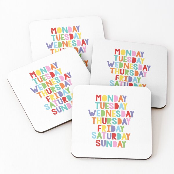 Item preview, Days of the week designed and sold by creativemonsoon.