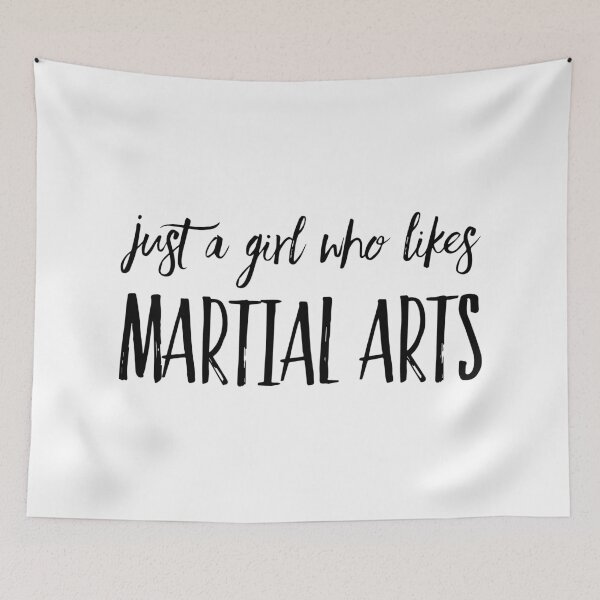 Item preview, Just a Girl Who Likes Martial Arts designed and sold by HalpinDesign.