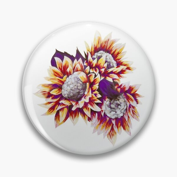 Item preview, Red, Yellow, and Purple Sunflower Cluster designed and sold by Ethisha.