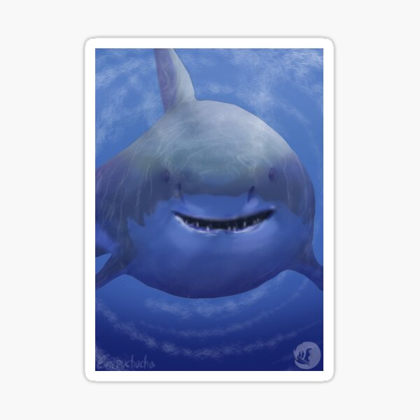 Tiburón blanco Pegatina