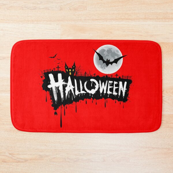 Item preview, halloween bat and scary house designed and sold by LokmaneBrahimi.