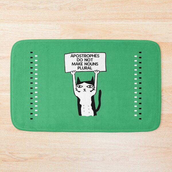 Item preview, Apostrophes do not make nouns plural cat sea green designed and sold by GrammarDance.