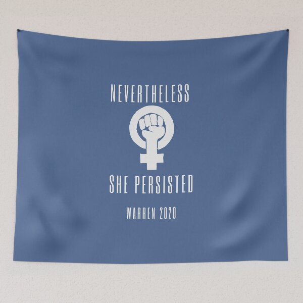 Item preview, Nevertheless She Persisted - Pro Elizabeth Warren/Democrat 2020 Election designed and sold by raretshirtsuk.