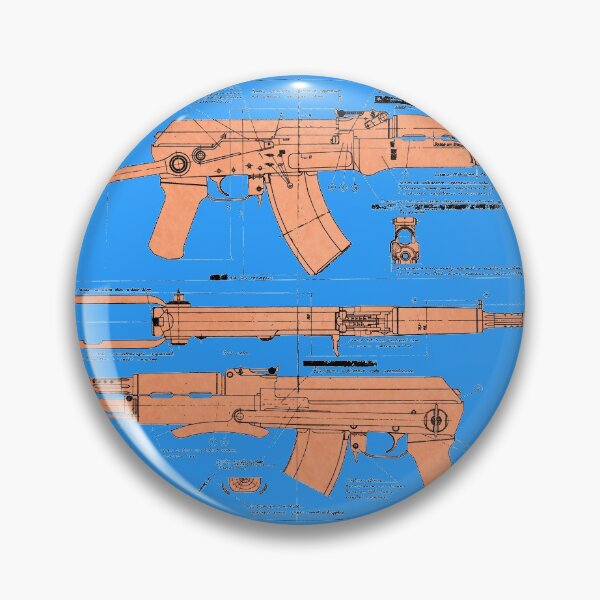Item preview, Genuine Soviet AKS AK-47 Folding Stock Blueprint (Black - Fill) | АКС Автомат Калашникова Складной designed and sold by UrsusRenegade.