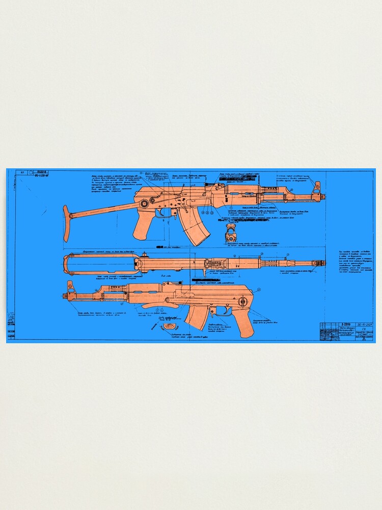 ak 47 blueprints dimensions