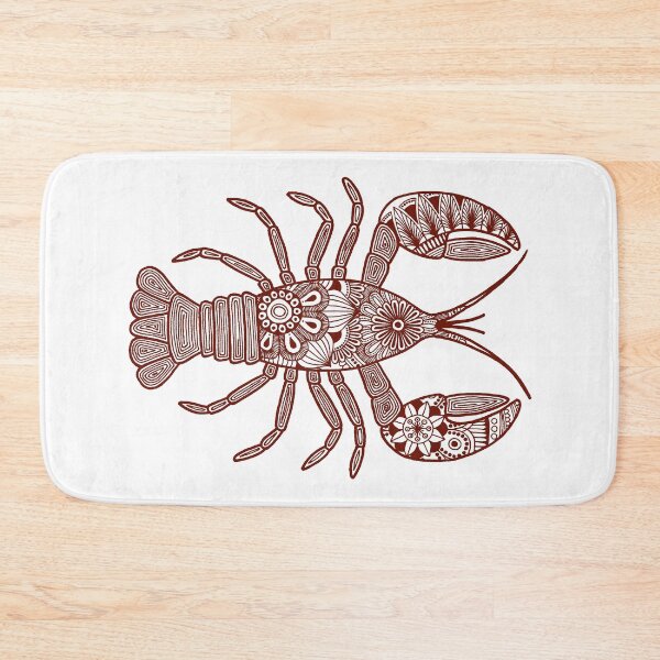 Item preview, Lobster (brown and white, horizontal) designed and sold by Calen  Picard-Carroll.
