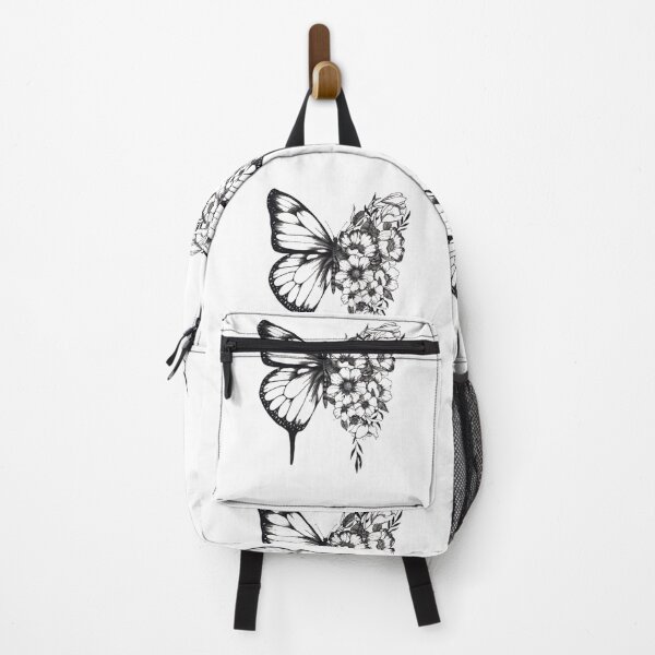 Item preview, Butterfly tshirt, flowers, freedom, black &with, girls gift, tattoos designed and sold by Morinas.